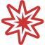 persian red flash bang icon