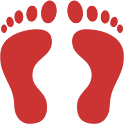 human footprints icon