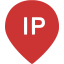 persian red ip adress icon