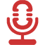 persian red microphone 10 icon