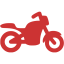 persian red motorcycle icon