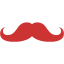 persian red mustache 2 icon