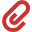 persian red paperclip icon