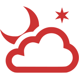 partly cloudy night icon