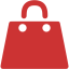 persian red shopping bag icon