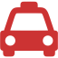 persian red taxi icon