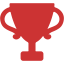 persian red trophy icon