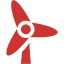 persian red wind turbine icon