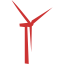 persian red windmill icon