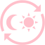 pink 24 hour service icon