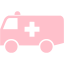 pink ambulance 4 icon