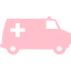 pink ambulance 5 icon