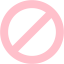 pink ban icon