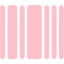 pink barcode icon