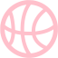 pink basketball icon