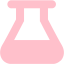 pink beaker icon