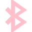 pink bluetooth 3 icon