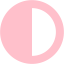 pink contrast icon