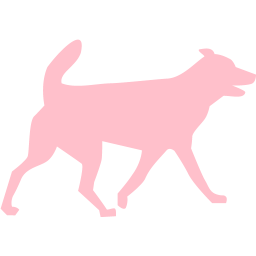 Pink dog 32 icon - Free pink animal icons