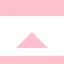 pink expand up icon