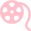 pink film reel icon