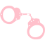 pink handcuffs icon