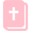 pink holy bible icon