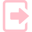 pink logout icon