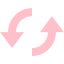 pink loop circular icon