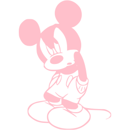 Pink mickey mouse 17 icon - Free pink Mickey Mouse icons