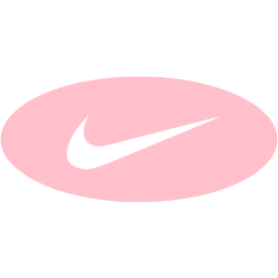 Pink nike 3 icon - Free pink site logo icons