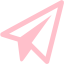 pink paper plane icon