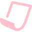 pink paper icon