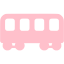 pink railroad car icon