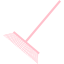 pink rake icon