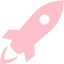 pink rocket icon