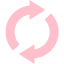 pink sinchronize icon