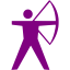 purple archery icon