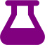 purple beaker icon