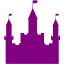 purple castle icon