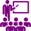 purple classroom icon