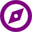 purple compass 3 icon