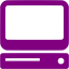 purple computer icon