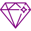 purple diamond icon