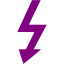 purple electricity icon