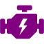 purple engine icon