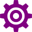 purple engineering icon