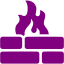 purple firewall icon