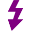 purple flash icon