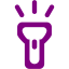 purple flashlight icon